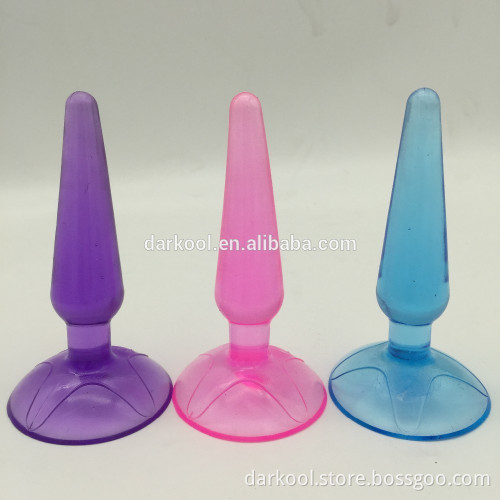 N015/Jelly Finger Sex Toy Portable Female Male Jelly Anal Butt Plug Stimulation